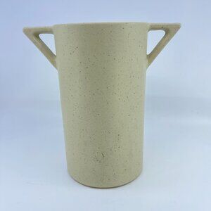 west elm "shape studies" ceramic vase with dual handles arts and craft design